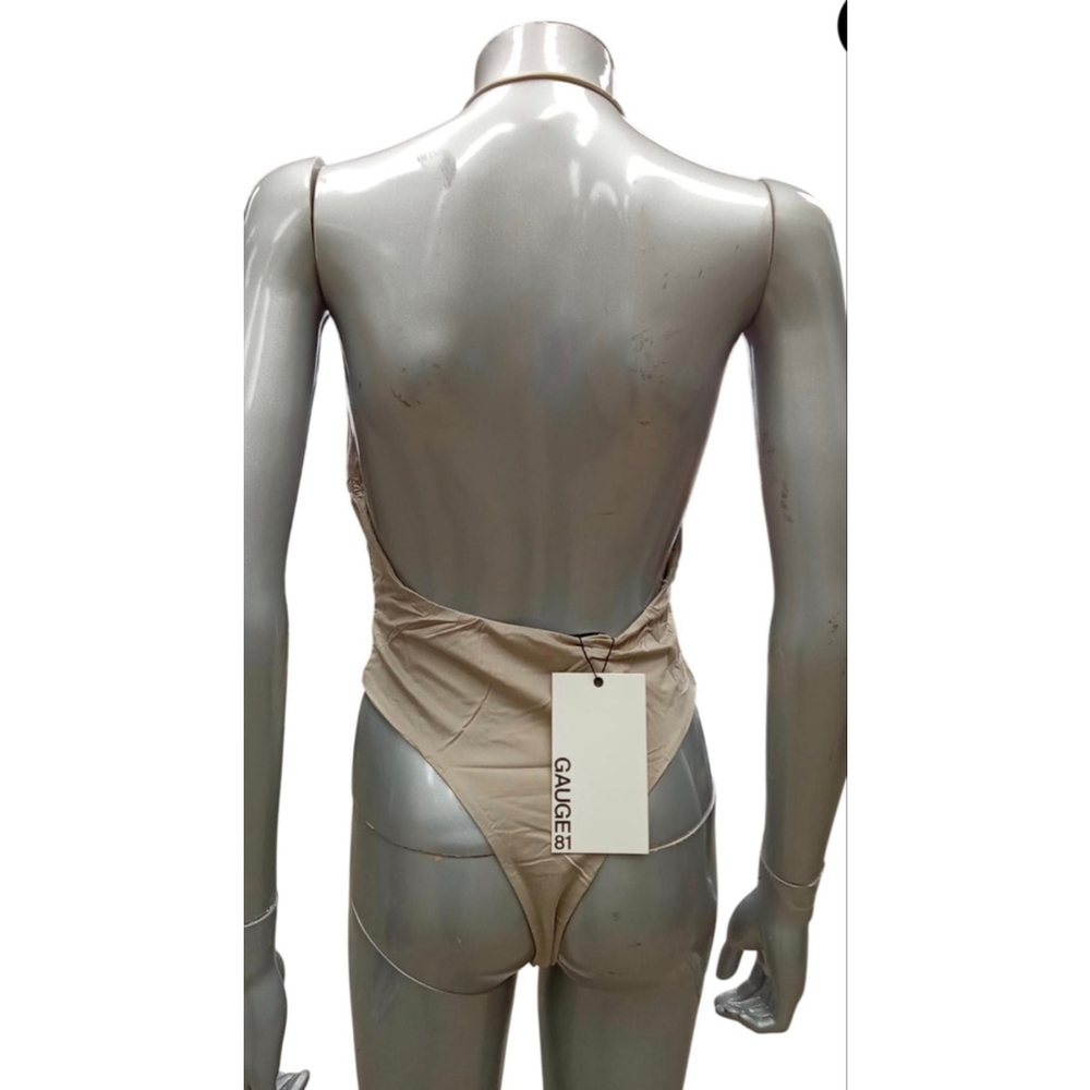 NWT Gauge81 Manaus Bodysuit Draped Bodice size medium in quicksand retails $415 - Picture 11 of 13